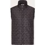 Valentino Ytterkläder Valentino Men's Nylon Vest With Toile Iconographe Print Black Black