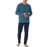 Herr Pyjamasar Schiesser Casual Essentials Pyjamas Navy/Blue