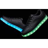 Skor Svarte LED-sko