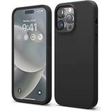 Elago Svarta Mobiltillbehör Elago iPhone 14 Pro Max Case Liquid Silicone Case Full Body Protective Cover Shockproof Slim Phone Case Anti-Scratch 6.7 inch Black