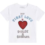 Dolce & Gabbana Överdelar Dolce & Gabbana Kids Baby cotton-blend T-shirt white