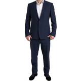 S Kostymer Dolce & Gabbana Blue Piece Single Breasted MARTINI Suit IT54