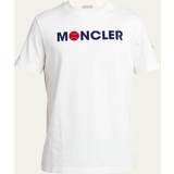 Moncler Vita Kläder Moncler Men's Logo Jersey T-Shirt NATURAL