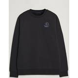 Moncler Jersey Tröjor Moncler Tonal Patch Logo Sweatshirt Black