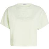 Calvin Klein Dam T-shirts Calvin Klein Embossed Monogram T-shirt GREEN