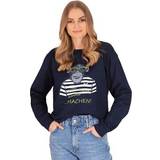 Trigema Dam Överdelar Trigema Sweatshirt för kvinnor, marinblå