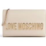 Love Moschino Handväskor Love Moschino Borsa donna tracolla in ecopelle avorio BS24MO39 JC4103 Piccola