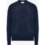 Alexander McQueen Tröjor Alexander McQueen Cotton sweater blue