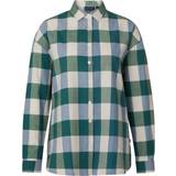 Lexington Kläder Lexington Skjorta edith organic cotton flannel check shirt grön/blå rutig