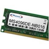 MemorySolutioN RAM minnen MemorySolutioN MS4096DE-NB016 4GB Speichermodul 1 x 4GB RAM Modellspezifisch