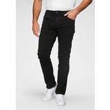 Wrangler Herr - Svarta - W27 Jeans Wrangler Straight Black Rinse Jeans för män, Skölj, x 30L