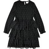 Viskos Klänningar Barnkläder The New Kleid TnMaise Black Beauty m. Strassstein 13-14 Jahre 158-164 Kleid