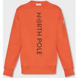 Moncler Orange Överdelar Moncler Logo cotton-blend sweater orange
