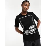 Love Moschino Kläder Love Moschino – Svart t-shirt med inramad logga-Svart/a IT