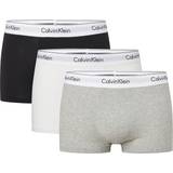Herr Kalsonger Calvin Klein Modern Cotton Trunks 3-pack - Black/ White/ Grey Heather