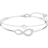 Swarovski Dam Armband Swarovski Infinity Bangle - Silver/Transparent