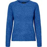 Vero Moda Doffy Knitted Sweater - Blue/Beaucoup Blue