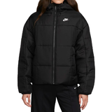 24 - Dam Ytterkläder Nike Sportswear Classic Puffer Therma-FIT Loose Hooded Jacket Women's - Black/White