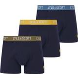 Lyle & Scott Bomull Underkläder Lyle & Scott Pack Barclay Men's Trunks Peacoat Multi Waistbands