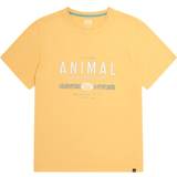 Animal Dam T-shirts Animal XS, Yellow Mens Jacob Printed Organic T-Shirt