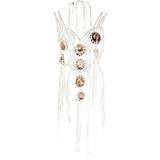Chloé Halsband Chloé macramé-detail necklace women Cotton One White