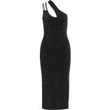 Jersey - Midiklänningar - Svarta Hugo Nathene Midi One Shoulder Strap Dress Black, Black, Xl, Women Black