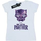 Marvel Black Panther Mask Logo Cotton T-Shirt White