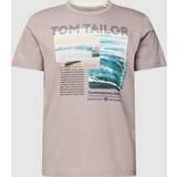 Herr - Sammet T-shirts Tom Tailor Herr T-shirt 1035550, 31508 Velvet Rose Fine Stripe