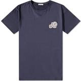 Moncler Blåa - Bomull T-shirts & Linnen Moncler Navy Patch T-Shirt 773 BLUE