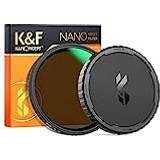 K&F Concept 67 mm variabelt ND-filterkit från ND2 till ND32 1-5 stopp utan kors och silikonlock för variabelt ND-filter