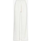 Gucci Dam Byxor & Shorts Gucci Interlocking cotton jersey wide-leg pants white