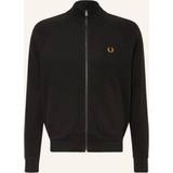 Fred Perry Herr Ytterkläder Fred Perry Men's Chequerboard Tape Track Jacket Black Black