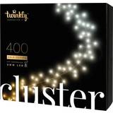 Akryl Ljusslingor & Ljuslister Twinkly Cluster Black/Warm White/Cool White Ljusslinga 400 Lampor