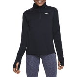 Barnkläder Nike Girl's Dri-Fit Half-Zip Long Sleeve Top - Black/White