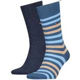 Tommy Hilfiger Stretch Strumpor Tommy Hilfiger 2-Pack Classics Stripe Socks DARK BLUE UK9-12