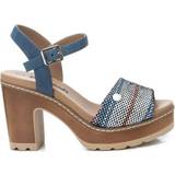 XTI Dam Pumps XTI Women Heeled Platform Sandals By Blue