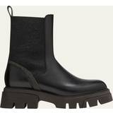 Brunello Cucinelli Kängor & Boots Brunello Cucinelli Embellished leather Chelsea boots black