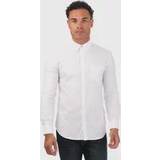Ben Sherman Herr Överdelar Ben Sherman Men's Long Sleeve Oxford Shirt White 44/Regular