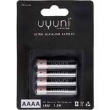AAAA (LR61) - Alkaliska - Engångsbatterier Batterier & Laddbart Uyuni Alkaline AAAA 600mAh 4-pack