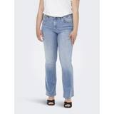 54 - Dam - W36 Jeans Only Carwilly Reg Flared Dnm Tai467 Blå 44/32