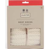 Hunter Dam Kläder Hunter Women's Cable Knit and Fleece Tall Boot Socks White