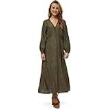 Långa klänningar - Turkosa Minus Dam Nabia Maxiklänning, murgröna, 10, Murgröna grön, SE