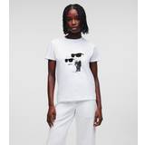 Karl Lagerfeld Dam Överdelar Karl Lagerfeld Ikonik 2.0 T-Shirt, White