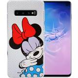Mobiltillbehör Samsung Minnie Mouse #33 Disney cover for Galaxy S10 White