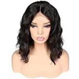 Lace Front Wigs Human Hair,13X4 Brazilian Virgin Human Hair Natural Wavy Short Bob Wig