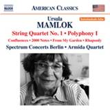 Musik Mamlok: String Quartet (CD)