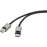 DisplayPort-DisplayPort - DisplayPort-kablar SpeaKa Professional DisplayPort Cable DisplayPort plug, DisplayPort plug 2.00 Black SP-9510456 Ultra HD 2m