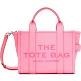 Marc Jacobs Rosa Toteväskor Marc Jacobs The Leather Small Tote Bag - Fluro Candy