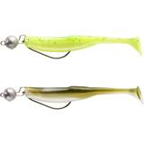 Caperlan Fiskedrag Caperlan Lure Fishing Soft Lure Kit Shadtex 100 Fluo Lime/olive Green
