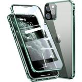 Mobiltillbehör MAULUND iPhone 11 Pro Max 360-graders Magnetiskt Skal med Glas Framsida och Baksida Grön